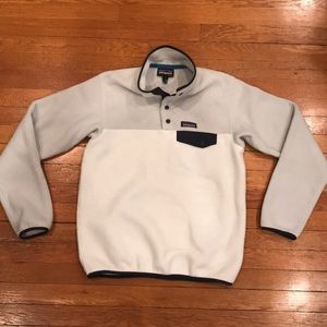 Patagonia Synchilla Snap- Birch White
